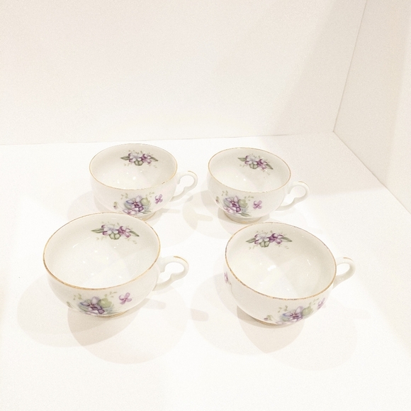 Vintage Registered U.S.A. Celebrate made in Japan Teacups & Dessert Plates - Picture 5 of 9